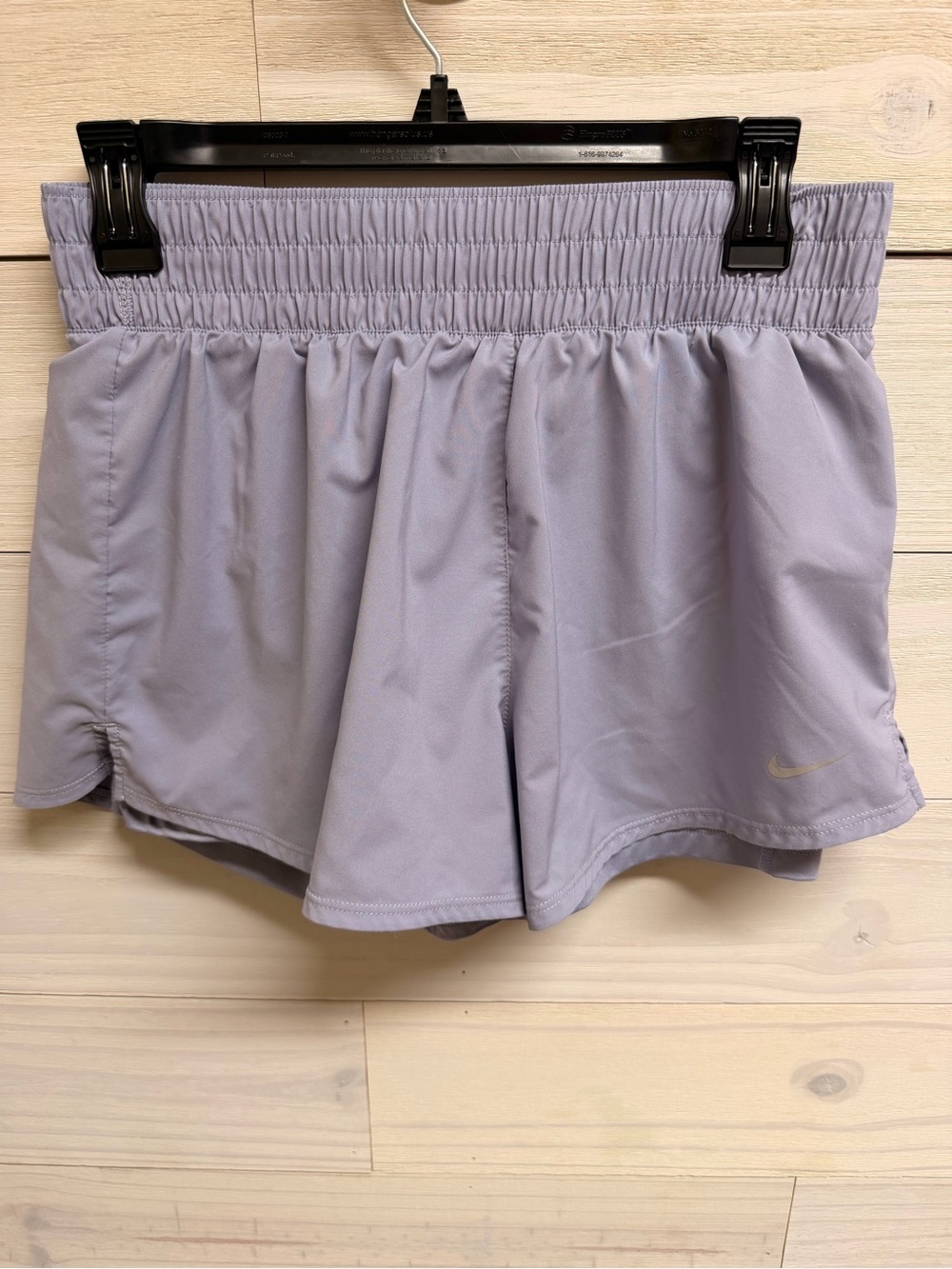 Nike Women's Lavender Elastic-Waist Athletic Shorts